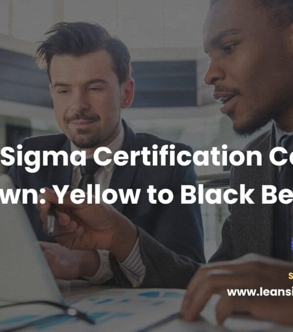 Lean Six Sigma Certification Cost Breakdown: Yellow to Black Belt